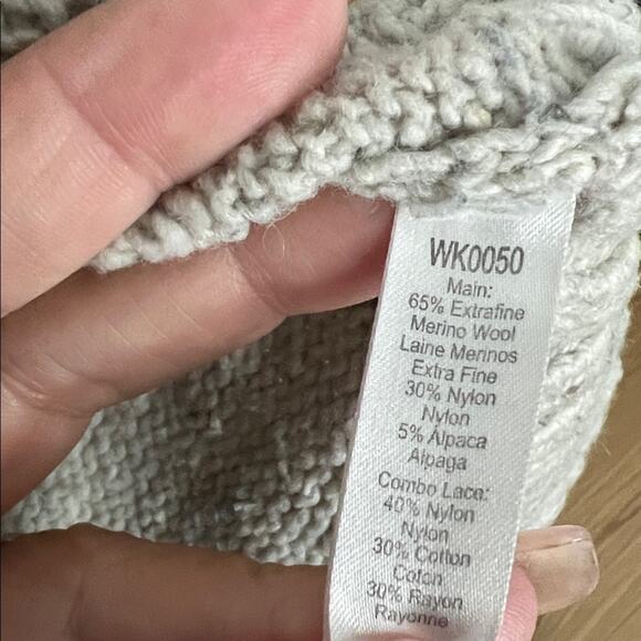 $598 MARISSA WEBB Weston turtleneck sweater alpaca & lace longer length S - Picture 11 of 16